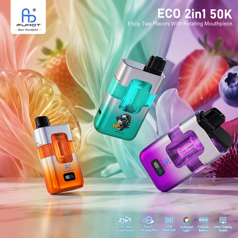 Fumot-ECO-2in1-50K-Puffs Fumot ECO 2in1 50000 Dual Flavors Disposable Vape - Image 1